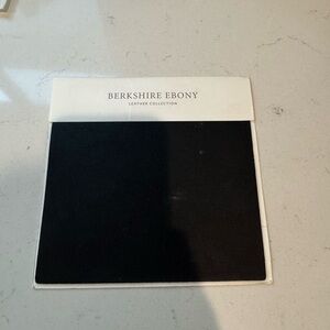 Berkshire Ebony Leather Sample - Black